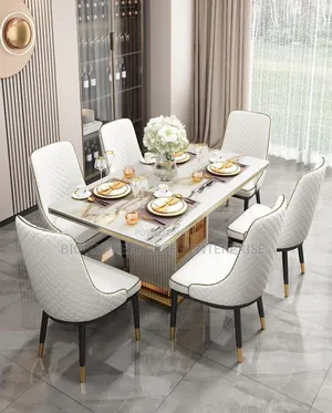 Executive Dining Table Set White Colour With 6 Seaters in Lagos