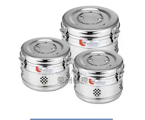 Stainless Steel Sterilizing / Dressing Drum for Medical Instruments"
