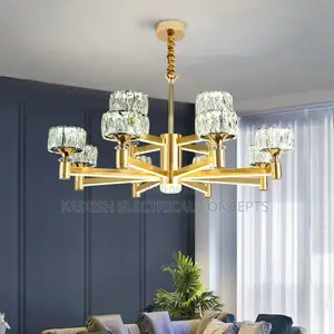 Modern Danish Designer Crystal Chandelier Luxury Living Room Bedroom