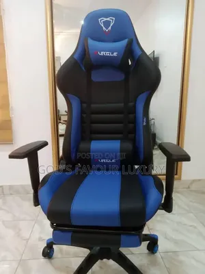 Ergonomic Video Game Chair [Black+Blue]