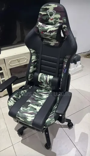 Stylish Design Gaming Desk Chair(Black + Army Colour)