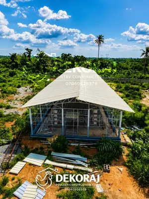 5000 Birds Poultry Pen House Builder With Foreign Cages