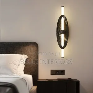 Bedroom Lamps Iron Material Marble Texture Light Luxury Will