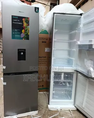 Original Hisense Bottom Freezer Fridge 2 Doors With Water Dispenser