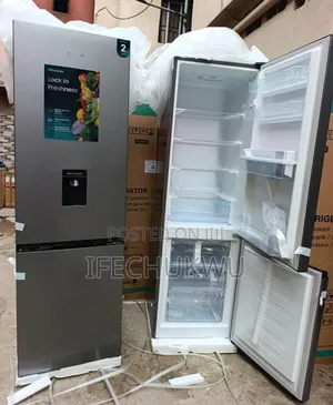 Original Hisense Bottom Freezer Fridge 2 Doors With Water Dispenser