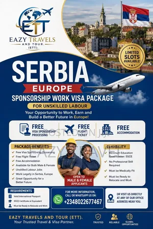 Serbia Europe Sponsorship Work Visa Package