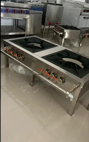 2 Phase Gas Pressure Stock Pot Cooker ( 2 Burner Cooker for Big Pot)