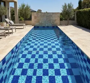 Crystal Blend 12x25 Pool Tiles