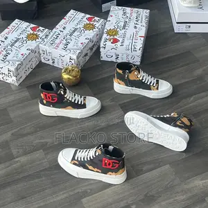 Original Dolce Gabbana Camouflage Luxury Hightop Sneakers