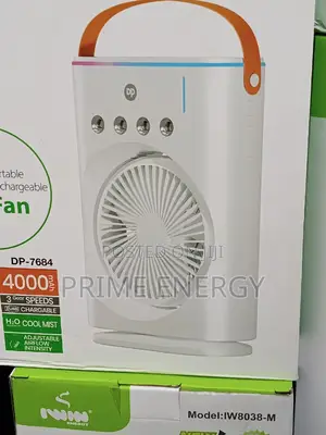 Dp Rechargeable Fan H2o Cool Mist Adjustable Airflow Intensity