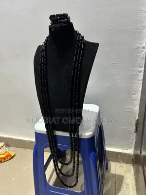 Black Three Layers Beads With Three Bracelets for Men