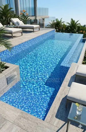 Blue Harmony Pool Mosaic