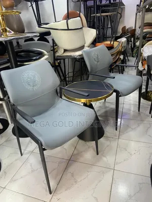 You and I Relaxing Leather Chairs and Stool