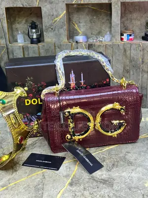 Dolce Gabbana Premium Croc Bag*Available in Gold and Wine*