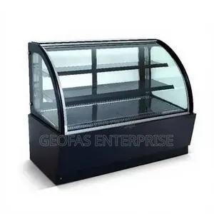 High Quality Cake Top Display Chiller Curved Glass