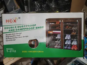 Double Sided Shoe Storage Rack With Covers for Dust Proof