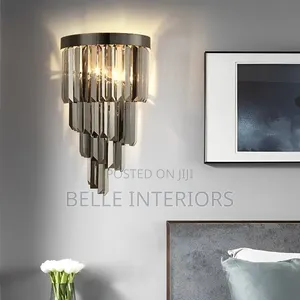 Modern Round Multi Storey Crystal Gold