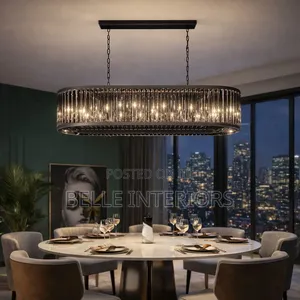 American Crystal Led Pendant Light for Home Decoration Living