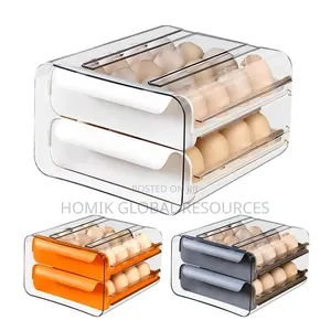 32 Grids Modernized Transparent Egg Rack Organizer