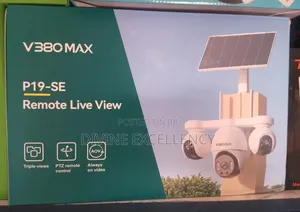 V380max Triple Lens Solar CCTV Camera