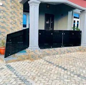 Black Glass Handrail