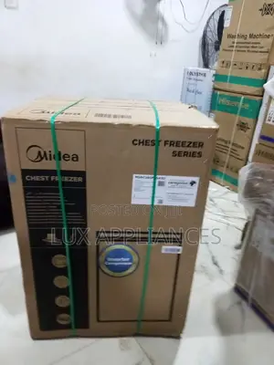 Midea Grey Chest Freezer With Hover Door