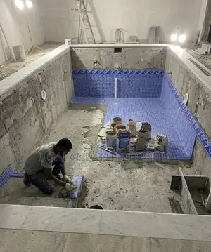 Ocean Flow Pool Mosaic Tiles