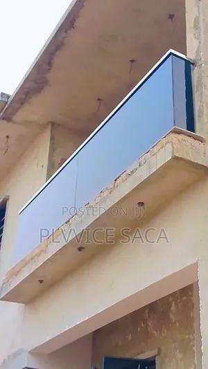 Premium Black Glass Handrail