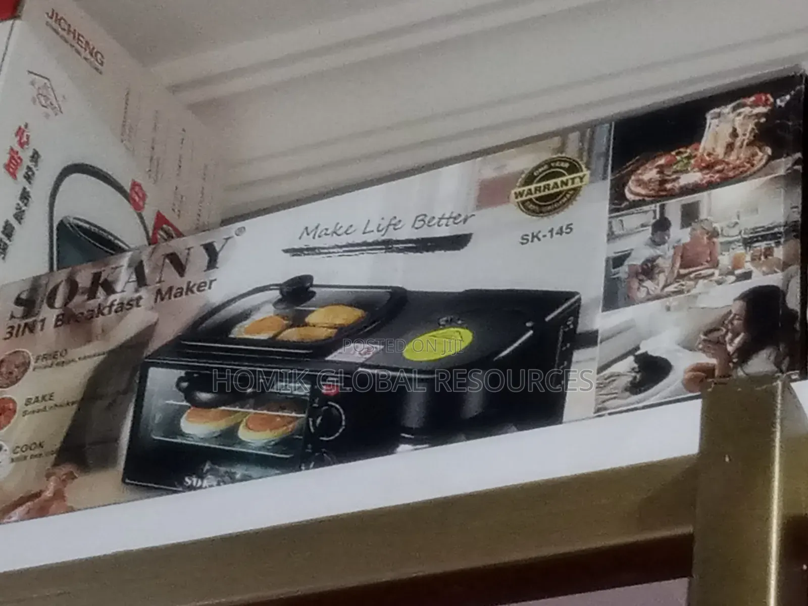 3in1 Multi-Function 1050watt Breakfast Maker