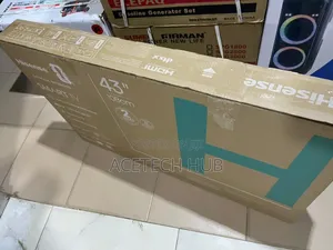 Brand New Hisense 43”inches Smart Tv – Crystal Clear Display