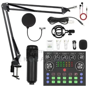 Complete Set Condenser Microphone for Live Streaming Content Creation