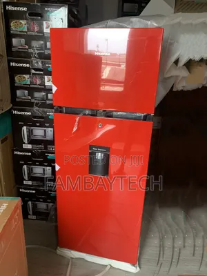 Affordable Hisense 204l Double Door Refrigerator – Red
