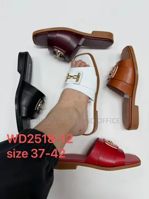 Low Block Heel Slippers