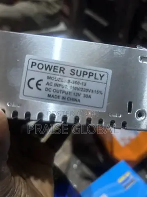 Silver 12v 30a Power Supply