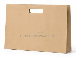 A4 Kraft Paper Bag, Landscape, Shopping Packaging 110gsm