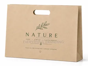 Landscape Craft Paper Bag, Durable and Reusable A4 Bag