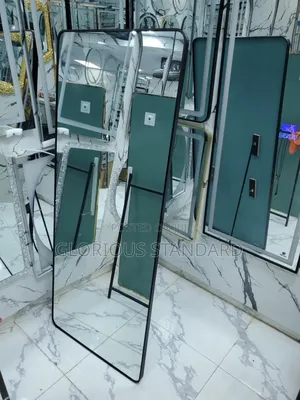 170x70 Square Black Standing Dressing Mirror