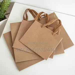 Small Landscape Kraft Paper Bag For Skincare Packaging