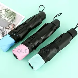 Uv Protection Umbrella With 8 Ribs Design Blue
