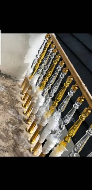 Sliver and Gold Crystal Handrail