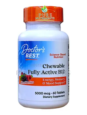Doctor’S Best Fully Active B12 5000mcg 60 Tablets For Energy Support
