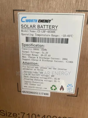 Cworth 15kwh 48v Lithium Ion Battery – Heavy Duty Backup for Home