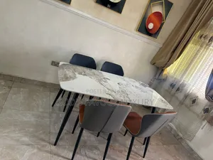 Marble Dining Table and Chairs.
