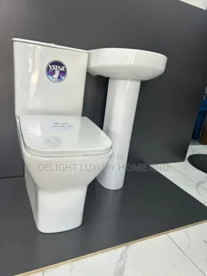 Vstar Wc With Basin and Pedestal Complete Set