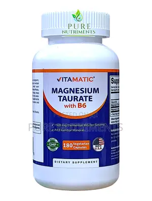 Vitamatic Magnesium Taurate for Muscle Sleep Support 120 Caps