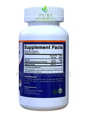 Vitamatic Magnesium Taurate for Muscle Sleep Support 120 Caps