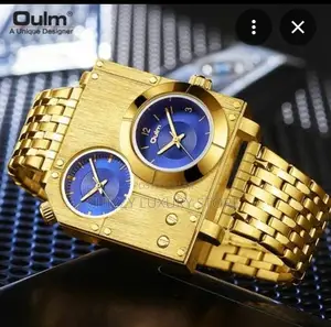 Oulm Quality Luxury Men Chain Strap Wristwatch
