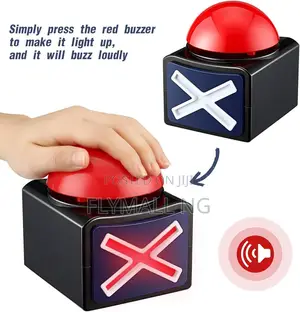 Answer Game Buzzer Alarm Buttons With Sound and Light Quiz Game Show