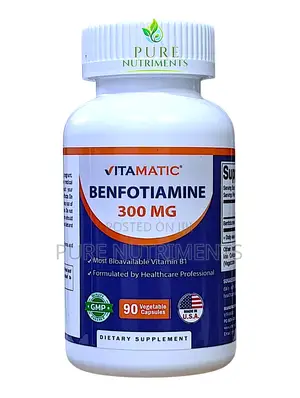 Vitamatic Benfotiamine 300mg 90 Caps for Nerve Blood Sugar Support