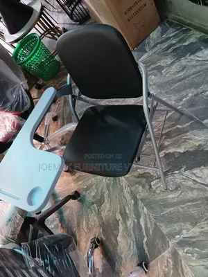 Writing Pad Chairs With Leather Seat.